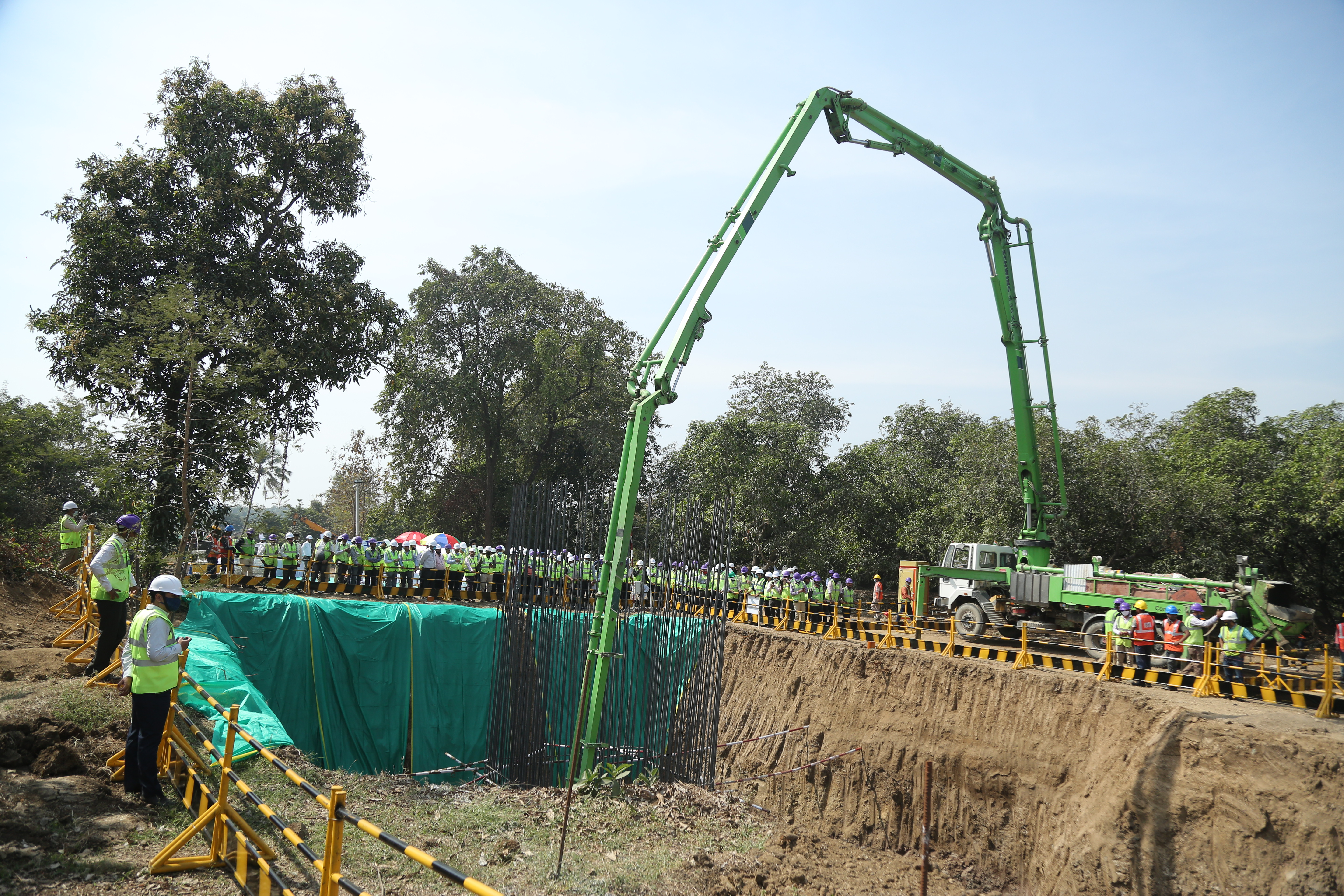 07 जानेवारी 2021 पर्यंत साबरमती हब बांधकाम कार्याची प्रगती।